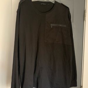 Men’s Long Sleeve Shirt With Zip Pocket